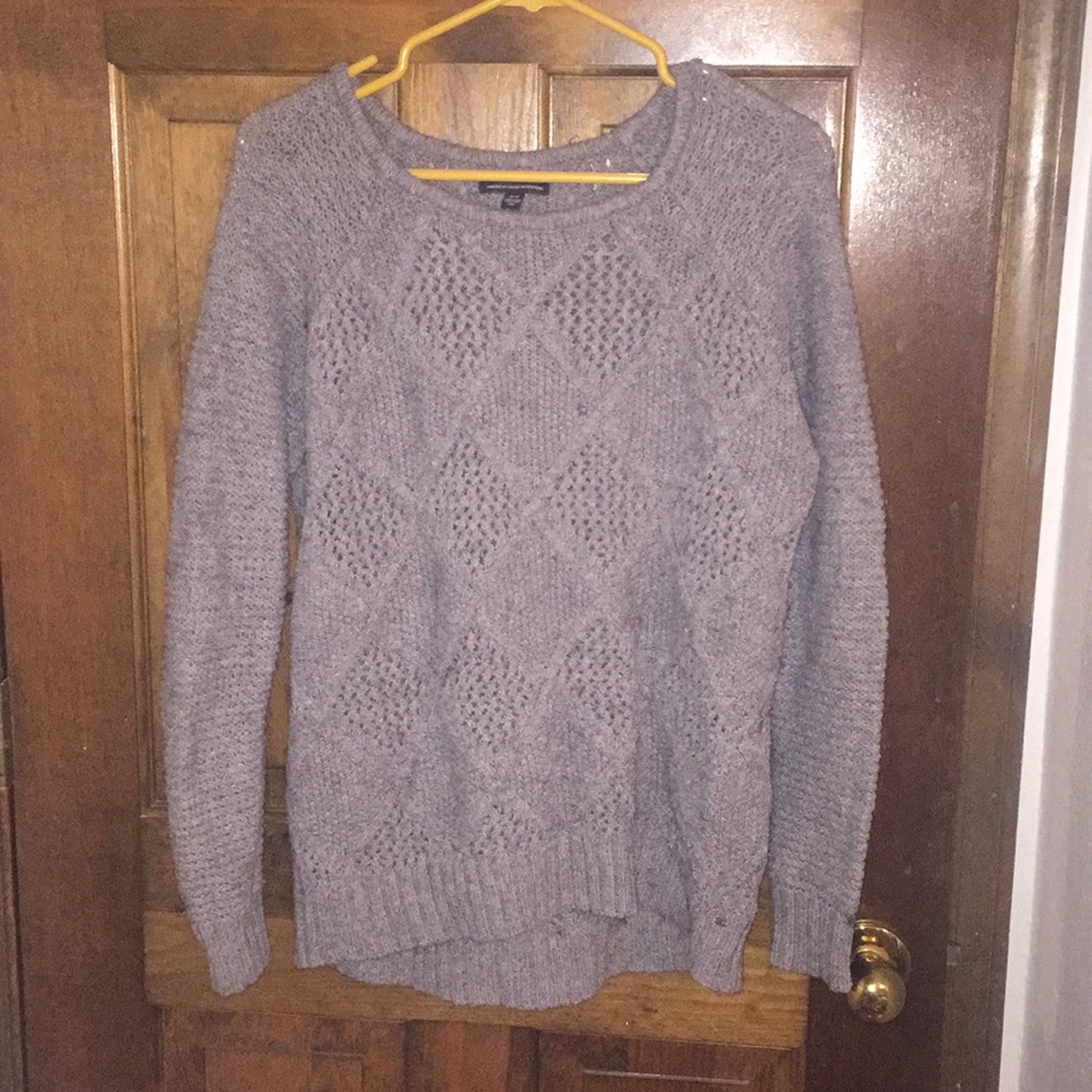 Grey knit sweater